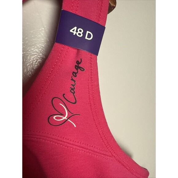 Catherines Intimates No Wire Front Close Cancer Courage Bra Size 48D NWT - Picture 12 of 16